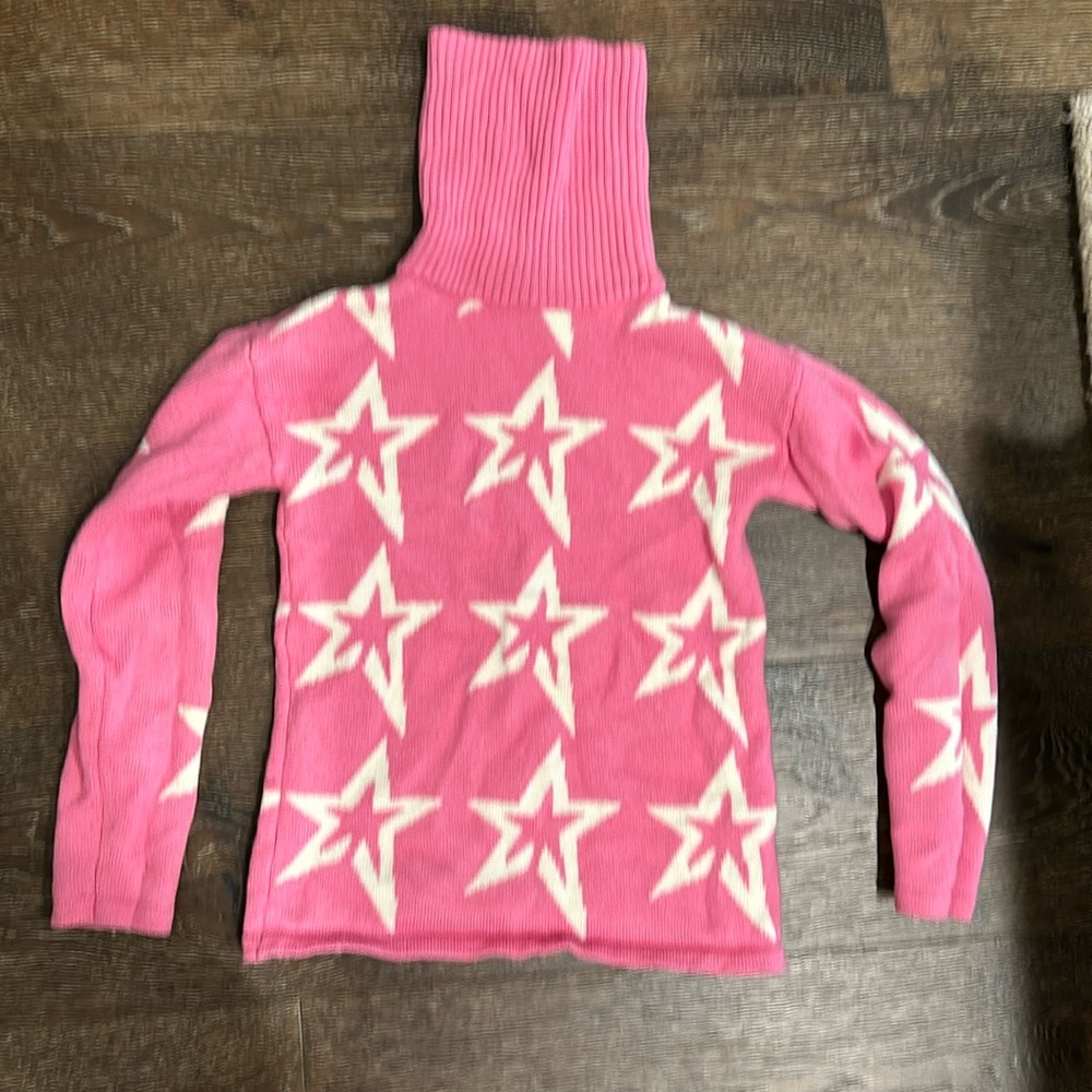 Perfect moment girls pink knit turtleneck size 8 (two available same size )